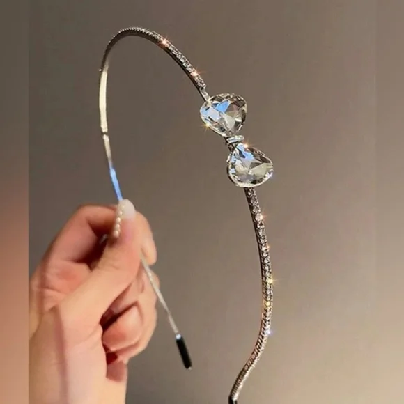 Rhinestone Bow Headband - Picture 3 of 4